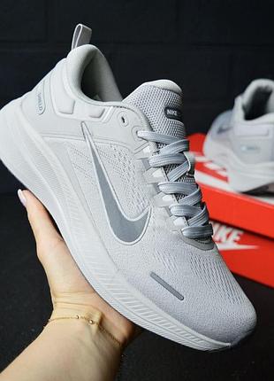 Мужские текстильные кроссовки nike shield светло-серые, размер 44 (28 см) 46