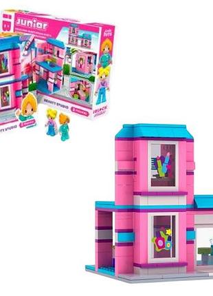 Конструктор iblock junior kh08/013/1 студія краси, 361дет.,2 фіг, у короб. 37.5x25.5x6см kidshits