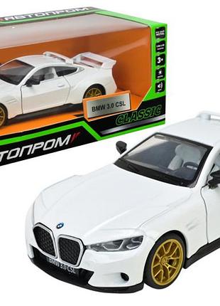 Машина металлическая 68732 1:34 "bmw 3.0 csl", батар, мир., звук, откр.двери, короб.18 * 9 * 8 см автопром