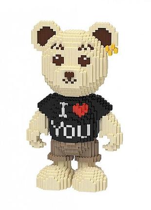 Конструктор «медвежонок тедди i love you», 35 см 7038