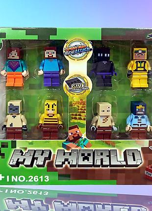 Набор мини-фигурок minecraft, 8 шт (2613)