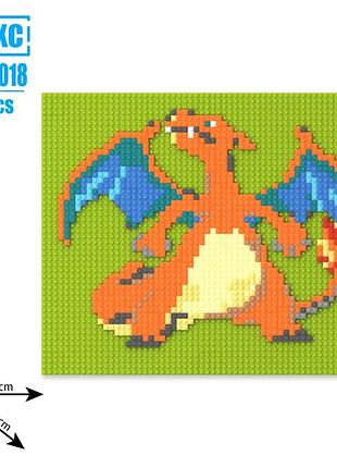 Мозаика на доске bricks «charizard», 455 деталей, 240×200 мм db018