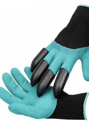 Садові рукавички з кігтями garden gloves ly-557 ∙ універсальний інструмент ly-557 для городу