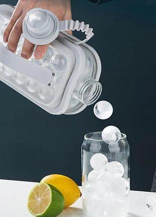 Силиконовая форма для льда ice cube tray ∙ складная бутылка – ледница на 17 шариков