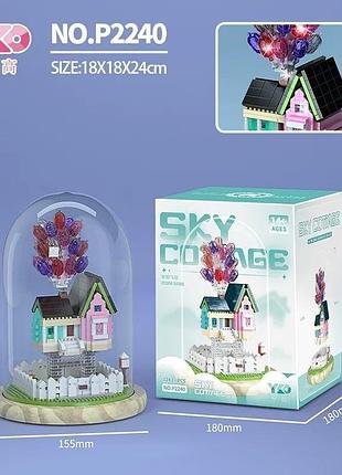Конструктор «котедж із повітряними кулями» p2240, з підсвіткою