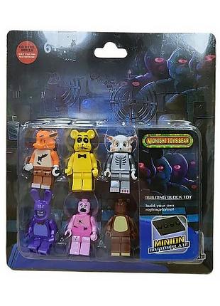 Набор фигурок midnight toys bear, 6 персонажей – lego (1184)
