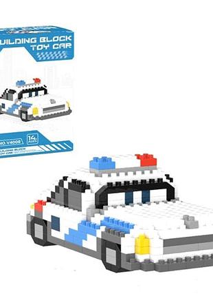 Конструктор-фигурка bricks "машинка шериф" v4008 (321 деталь)