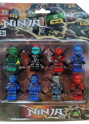 Набор фигурок ниндзя lego (8 шт) 33601