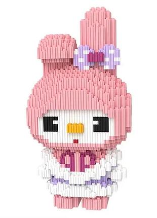 Конструктор «мелоди» hello kitty, 2817 деталей, высота 25 см, 9107