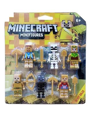 Набор фигурок minecraft, 6 персонажей (22635)