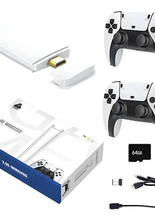 Игровая приставка hdmi m15 game stick 4k 64gb ∙ миниконсоль m15 с 20 000 играми и беспроводными джойстиками