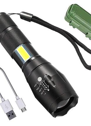 Фонарик ручной bailong bl-29-t6 usb micro charge ∙ тактический водонепроницаемый фонарь bailong bl-29-t6