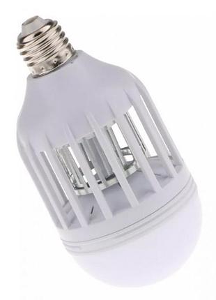 Світлодіодна лампа - приманка пастка для комах zapp light е27 цоколь, 220в