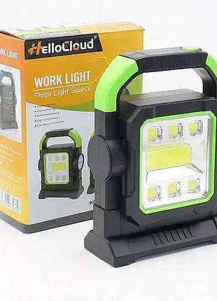 Багатофункціональний світлодіодний ліхтар 3 в 1 hc-7078b ∙ ліхтар led на сонячній батареї hc-7078b