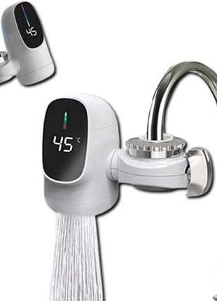 Водонагрівач water heater zsw-d03 • електрична насадка на кран з проточним водонагрівачем і lcd дисплеєм