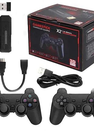 Игровая приставка x2 plus gamestick с двумя беспроводными джойстиками ∙ gamepad-приставка x2 plus 64gb с поддержкой 4k ultra hd