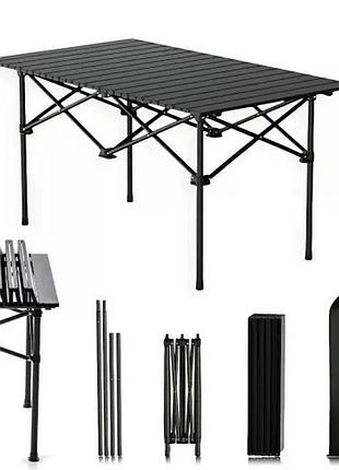Складной туристический стол 120×55×50 см черный