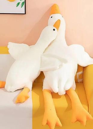 Мягкая игрушка гусь - обнимашка, 110 см