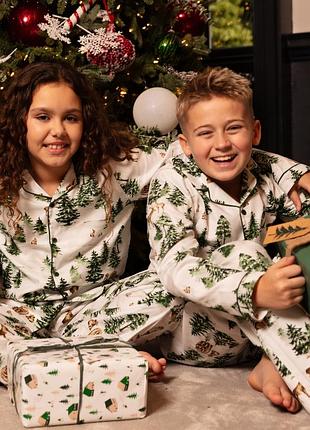 Піжама дитяча унісекс cyberjammies fern 3167fer 4-5 років/110 см білий з альпійським принтом (5051877619821)