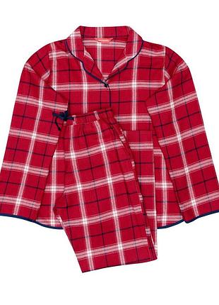 Піжама дитяча унісекс cyberjammies noel 6885 4-5 років/110 см червоний у клітку (5051877471481)