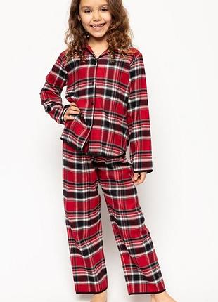 Піжама для дівчинки cyberjammies windsor 5939 2-3 лет/98см червоний у клітку (5051877414426)
