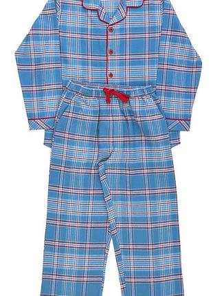 Пижама детская унисекс cyberjammies montana 3016 10-11 лет/146 см голубой в клетку (5051877531710)