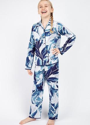 Піжама для дівчинки cyberjammies ellie 5818 4-5 років/110 см синій з білим (5051877368057)