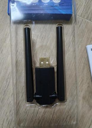 Bluetooth 5.4 usb адаптер з антенами (long range) — бездротовий передавач для пк та ноутбуків (модель hc107)