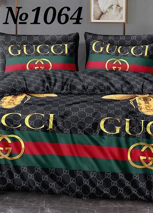 Постельное бельё, бязь gold, евро комплект, gucci гуччи