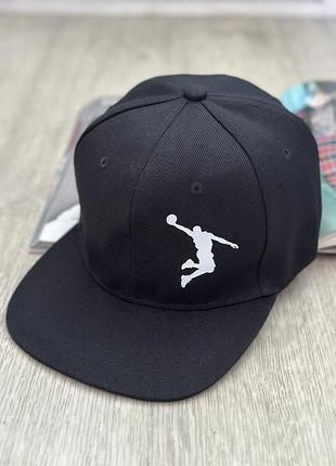 Кепка снепбек (snapback) джордан jordan чорний 56-61р (9103)