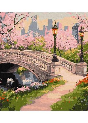 Картина по номерам "весенний парк" ©art_selena_ru kho3663, 30х40 см