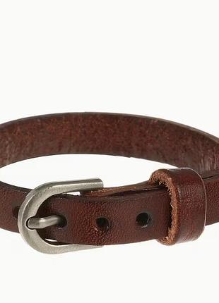 Стильний чоловічий браслет belt buckle коричневий
