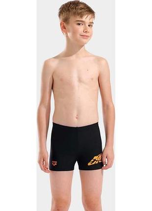 Плавки для мальчиков arena lettering swim short черный 128 см (010864-500)