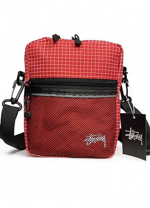 Сумка через плечо stussy 20x16 красная