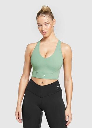 Топик gymshark b7a4k-ecbh*91 женск. хаки s (194 779)