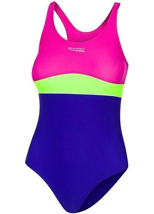 Купальник для девушек aqua speed emily 6079 синий, розовый, салатовый дит