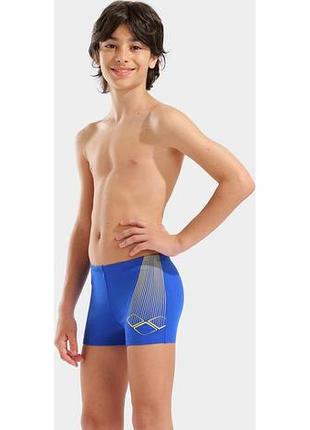 Плавки-шорты для мальчиков arena bright swim short синий, желтый 152 см