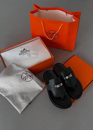 Empire sandal hermes leather black