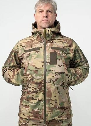 Куртка soft shell мультикам military батали