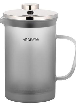 Френч-пресс ardesto fresh ar1108pfm стеклянный 0.8л серый