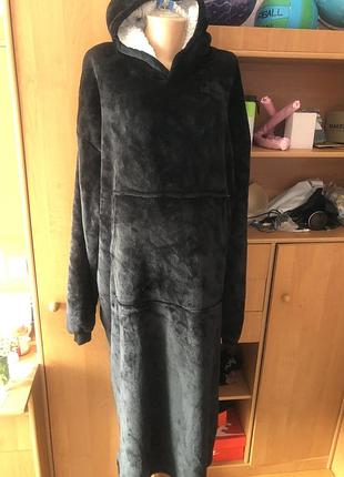 Меховушка довга, плюшева, халат, плаття, худи, 3-5xl. слип, пижама, плед