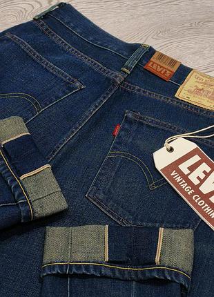 Новые джинсы мом высокая посадка levis vintage clothing 701 big e selvedge селвидж talon 42 zipper