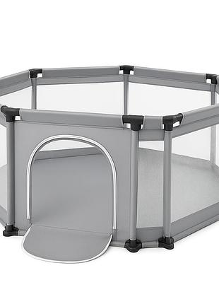 Детский игровой манеж для детей складной детский манеж 120х100х55см gray su-87