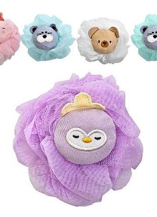 Мочалка-бант детская "animals" 30г топ продаж!