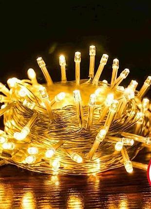 Гирлянда 50led теплый белый 5м usb g00103 тм китай