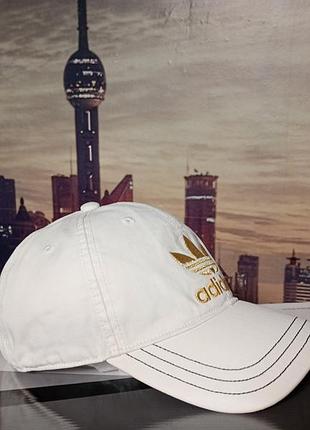 Кепка / бейсболка adidas originals gold embroidery (белая)