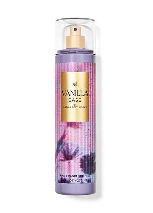 Парфюмированный спрей для тела bath & body works (667659377350) vanilla ease fragrance mist 236 ml