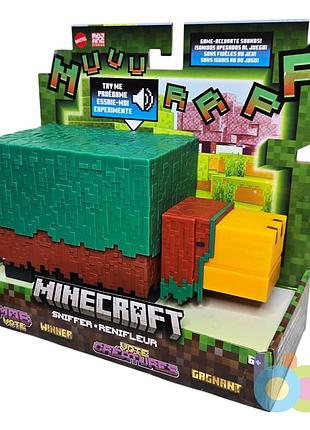 Интерактивная фигурка нюхач mattel minecraft sniffer action figure (hxm85)