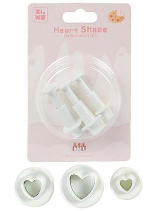 Плунжер кондитерський для печива/мастики "hearts" 3пр/наб 14*9см топ продаж!