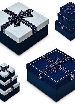Коробка подарункова "happines" 3шт/наб 19*19*10/17*17*8/15*15*7см топ продаж!